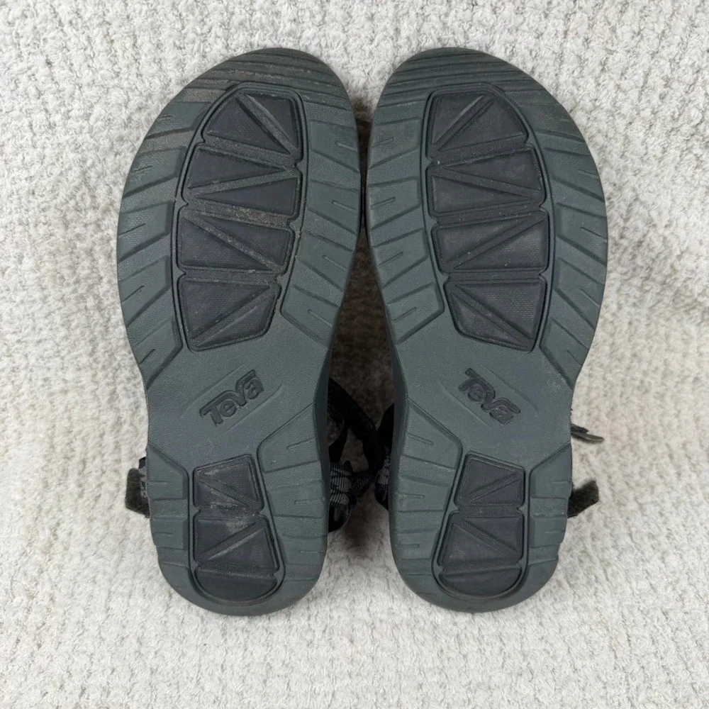 Teva Hurricane XLT2 Mens 8 Sandals Black Grey Geometric Strappy Hiking Sport